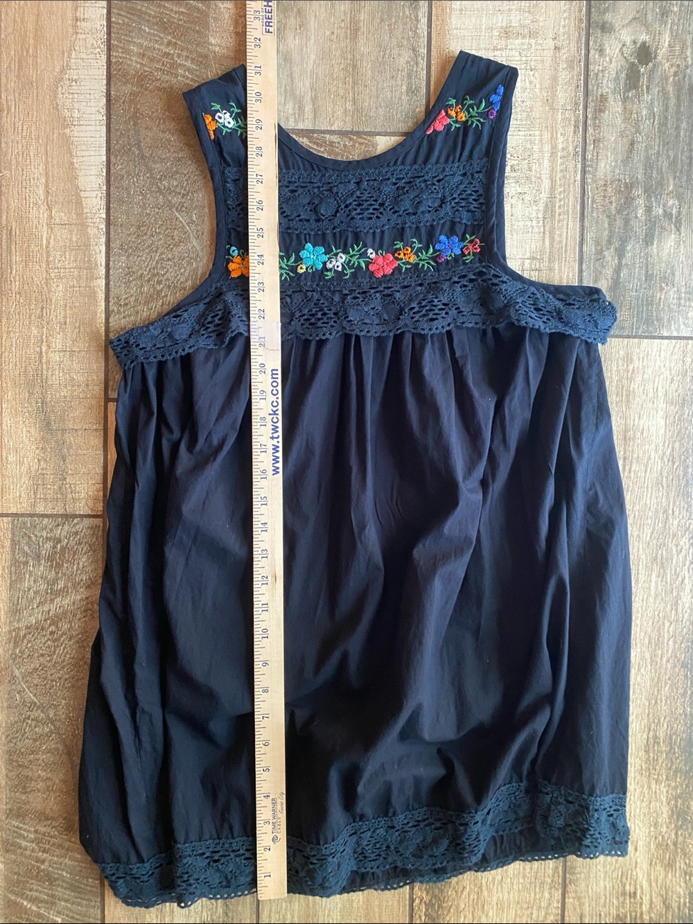 Double D Ranch Navy Embroidered Tank - Picture 9 of 9